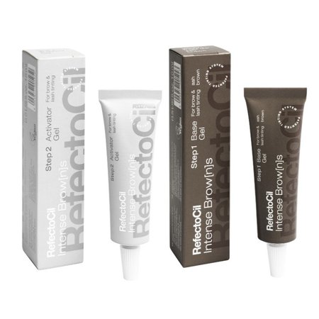 ZESTAW Refectocil do koloryzacji brwi AKTYWATOR + ASH BROWN - 2x15ml