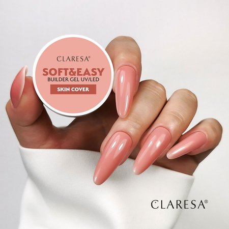 CLARESA Żel budujący do paznokci Soft&Easy SKIN COVER - 45g - ŚREDNI