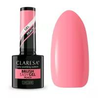 CLARESA Żel w butelce do paznokci BRUSH EASY GEL - PEACH - 5g