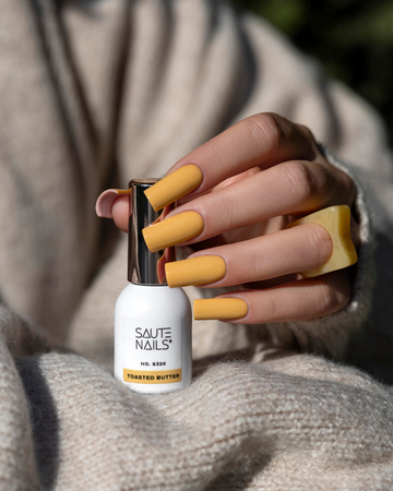SAUTE NAILS Lakier hybrydowy S326 TOASTED BUTTER - 8ml