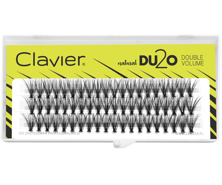 CLAVIER Kępki rzęs DU2O Double Volume - 12mm