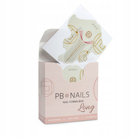 PB NAILS Formy do przedłużania paznokci NAIL FORMS BOX LONG - 100 sztuk - LONG