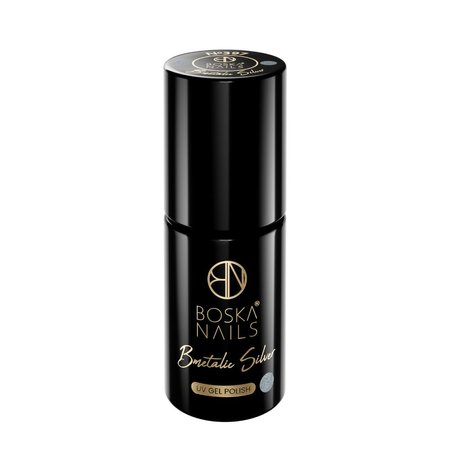 BOSKA NAILS Lakier hybrydowy BMetalic Silver 397 - 6ml