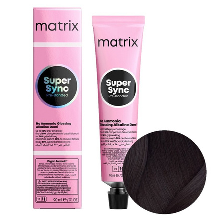 MATRIX Toner do włosów SUPER SYNC 1A - Niebiesko Popielata Czerń - 90ml