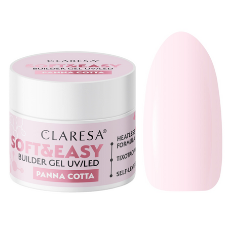 CLARESA Żel budujący Soft&Easy PANNA COTTA - 12g