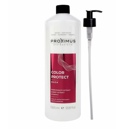 PROXIMUS Maska do włosów farbowanych COLOR PROTECT 1000ml + pompka