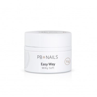 PB NAILS Żel budujący Easy Way - Milky Soft - 15g