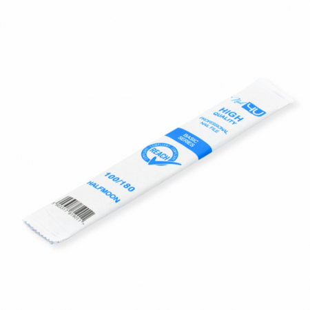 Nail4U Pilnik do paznokci ŁÓDKA Półksiężyc 100/180 - 100 sztuk