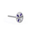 STALEKS Nośnik do pedicure wydłużony PODODISC L 25 mm EXPERT + 5 sztuk nakładek pilników #180 - PDLset-25