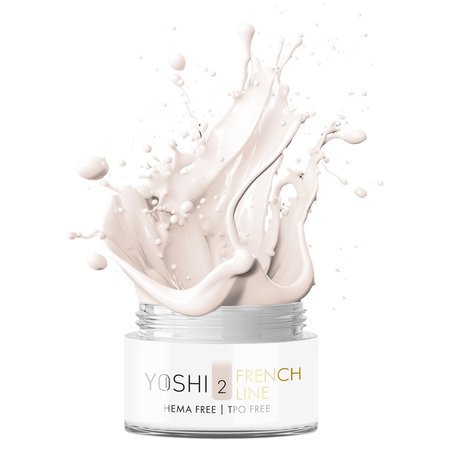 YOSHI Żel budujący samopoziomujący French Line No 2 - 15ml - MAŁY