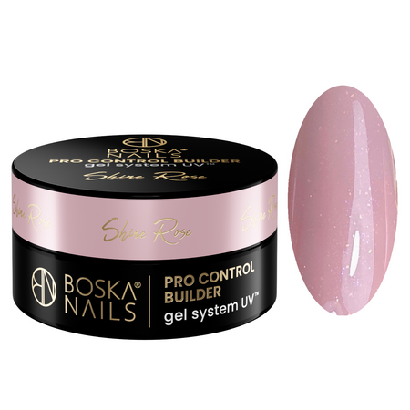 BOSKA NAILS Żel budujący PRO CONTROL BUILDER - Shine Rose - 30ml - ŚREDNI