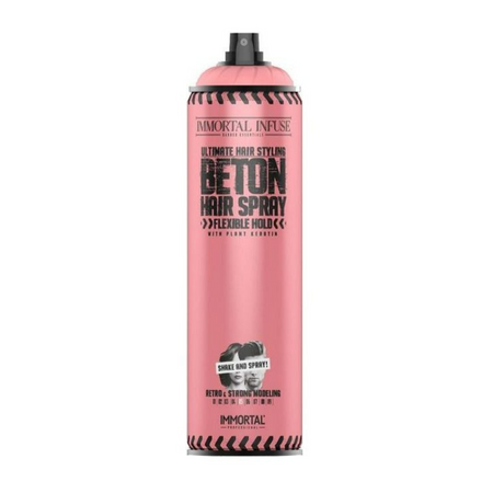 IMMORTAL Lakier do włosów BETON Elastyczny -  500ml