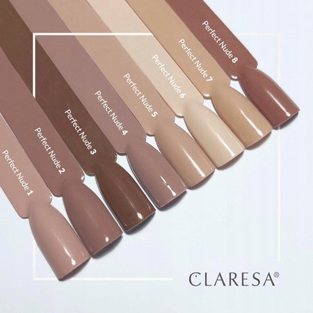 CLARESA Lakier hybrydowy PERFECT NUDE 8 - 5g