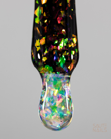 SAUTE NAILS Top hybrydowy HOLO FLAKES TOP NO WIPE - 8ml