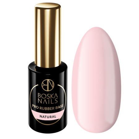 BOSKA NAILS Baza kauczukowa RUBBER BASE PRO - NATURAL - 10ml
