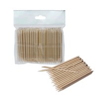 STALEKS Patyczki drewniane do manicure EXPERT drewniany 75 mm - 100 sztuk - DOS-20/100