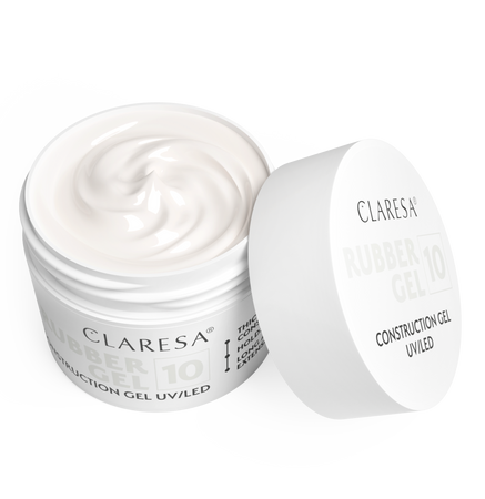 CLARESA Żel budujący do paznokci RUBBER GEL 10 - 90g - DUŻY
