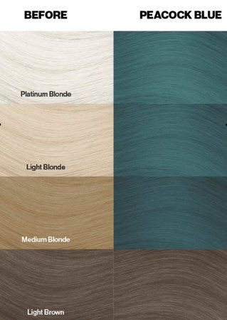 CRAZY COLOR Krem do koloryzacji włosów No. 45 - Peacock Blue - 100ml