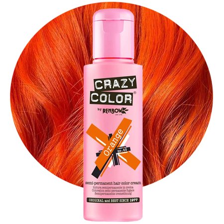 CRAZY COLOR Krem do koloryzacji włosów No. 60 - Orange - 100ml