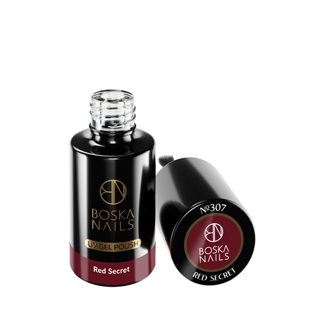 BOSKA NAILS Lakier hybrydowy Red Secret 307 - 6ml
