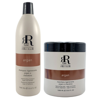 RR LINE Zestaw do włosów ARGAN - 2x1000ml