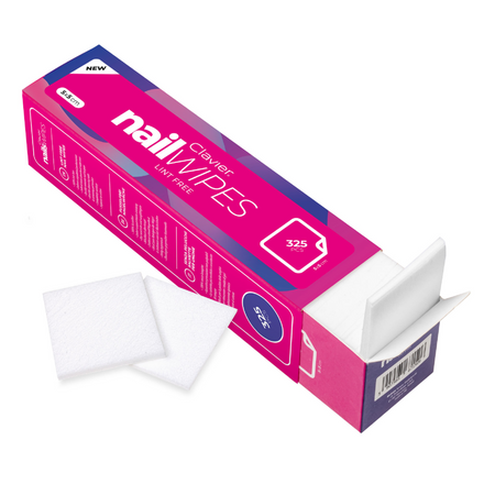 CLAVIER Waciki bezpyłowe do paznokci Nail Wipes 5x5 cm – 325 sztuk