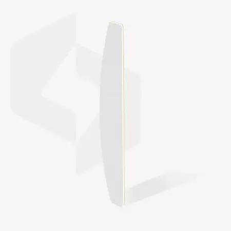 STALEKS Wymienne pilniki białe na bazie miękkiej do pilnika ŁÓDKA Półksiężyc EXPERT 40 #180 -  30 sztuk - DFE-40-180w