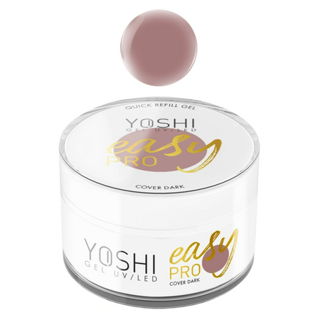 YOSHI Żel budujący do paznokci Easy PRO - COVER DARK - 50ml - DUŻY