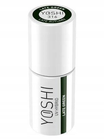 YOSHI Lakier hybrydowy Late Green 6ml – 316