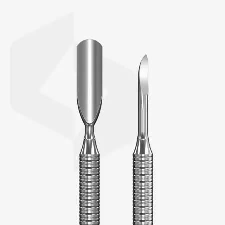 STALEKS Kopytko do manicure EXPERT  (popychacz szeroki zaokrąglony i czyścik paznokci) 30 | 6 - PE-30/6