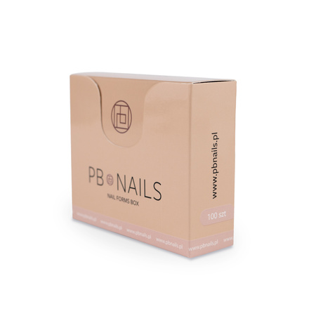 PB NAILS Formy do przedłużania paznokci NAIL FORMS BOX - 100 sztuk