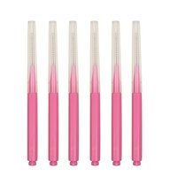 NAIL4U Szczoteczki do laminacji brwi - Jasny Róż - 10 sztuk