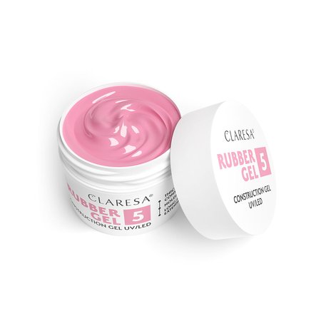 CLARESA Żel budujący do paznokci RUBBER GEL 5 - 12g - MAŁY