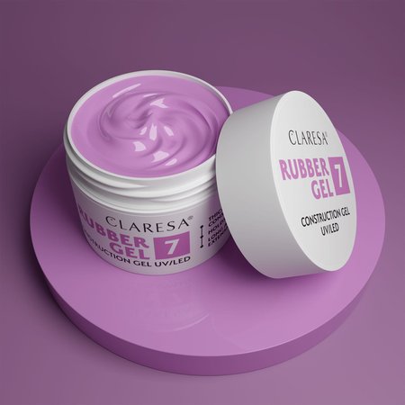 CLARESA Żel budujący do paznokci RUBBER GEL 7 - 12g - MAŁY