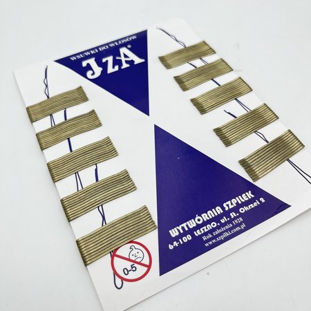 IZA Wsuwki do włosów proste ZŁOTE 4cm - 100 sztuk