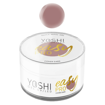 YOSHI Żel budujący do paznokci Easy PRO - COVER DARK - 15ml