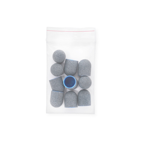 ABA GROUP Nakładki kapturki ścierne do pedicure 13mm #80 - 10 sztuk