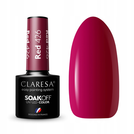 CLARESA Lakier hybrydowy RED 426 - 5g