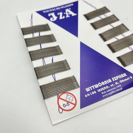 IZA Wsuwki do włosów proste BRĄZOWE 4cm - 100 sztuk
