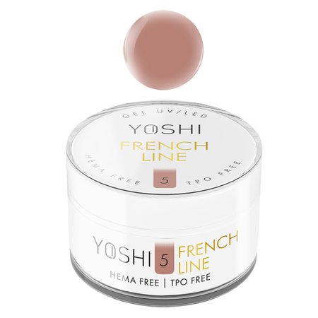 YOSHI Żel budujący samopoziomujący French Line No 5 - 50ml - DUŻY