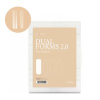 PB NAILS Górne formy do przedłużania paznokci Dual formy 2.0 No.01 - KWADRAT
