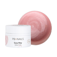 PB NAILS Żel budujący Easy Way - Baby Pink Glossy - 15g