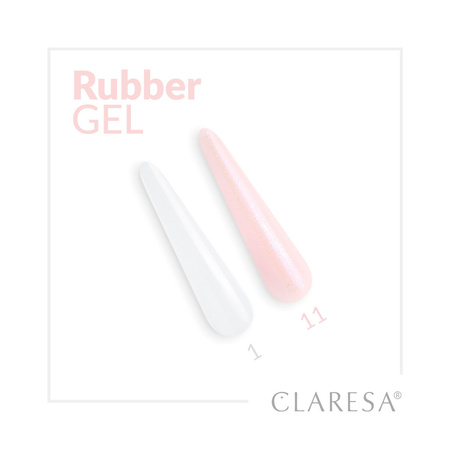 CLARESA Żel budujący do paznokci RUBBER GEL 1 - 45g