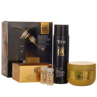 TAHE Zestaw do pielęgnacji włosów po zabiegu MAGIC BX GOLD - 300ml + 300ml + 5x10ml