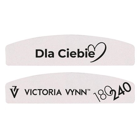 VICTORIA VYNN Pilnik do paznokci MINI 01 180/240 "Dla Ciebie" - 25 sztuk