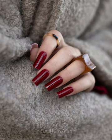 SAUTE NAILS Lakier hybrydowy S328 CHERRY LAQUER - 8ml