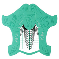 YOSHI Szablony do przedłużania paznokci Turkusowe - 400 sztuk