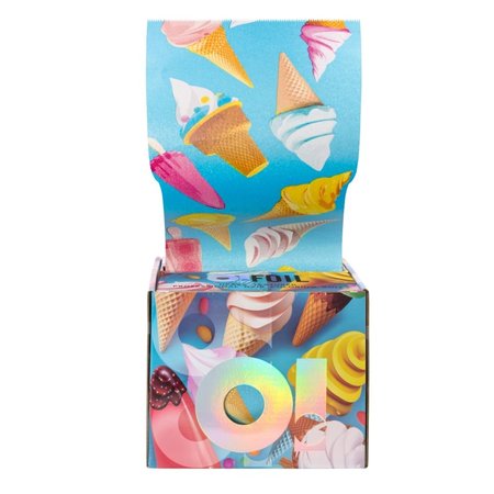 O!TOOLS Folia aluminiowa ryflowana w rolce ICE CREAM 100m