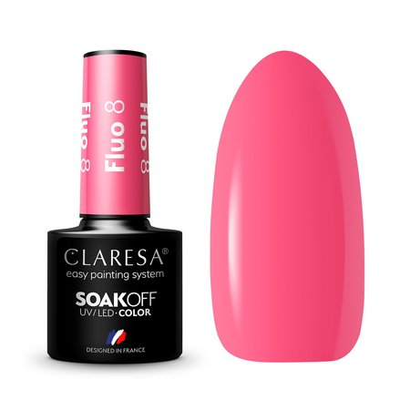 CLARESA Lakier hybrydowy FLUO 8 - 5g