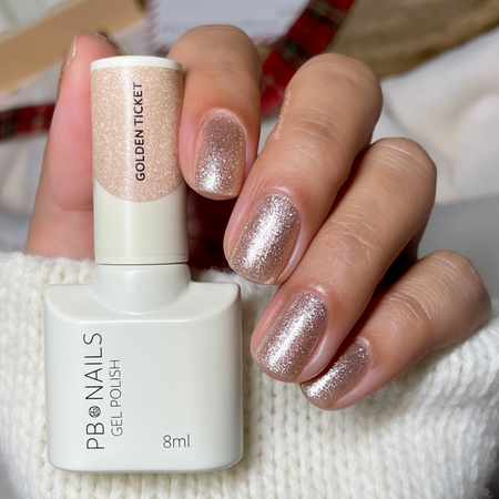 PB NAILS Lakier hybrydowy GOLDEN TICKET - 8ml